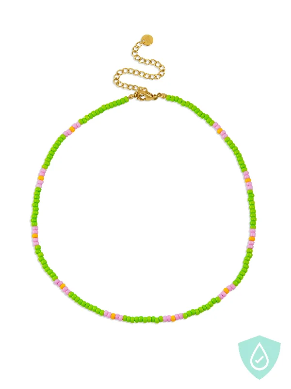 affordable necklaces for women -For Summer Dips Beaded Necklace