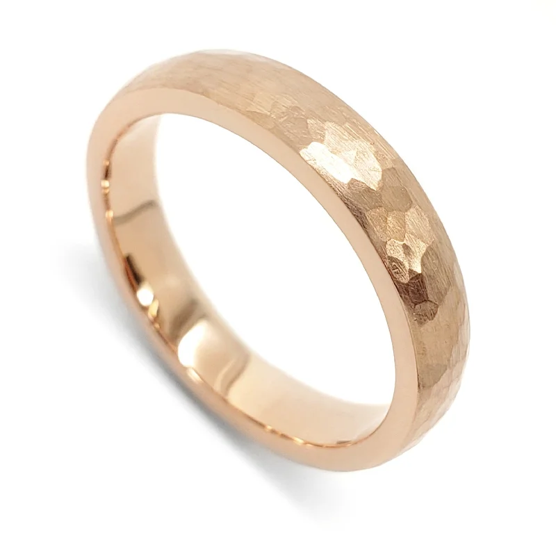 rose gold rings for women -Anvil Rose | 4mm