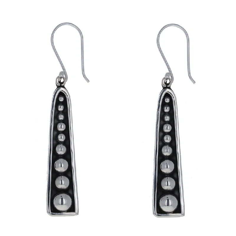 women’s enamel earrings -Graduated Bar Earrings