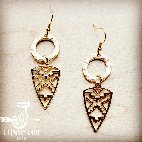 custom engraved earrings for women -GOLD ARROW EARRINGS