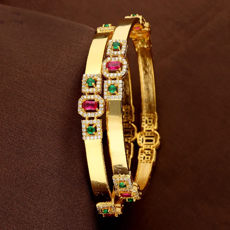 multi-colored bangles for women -Zirconia Bangle ZBGL10235