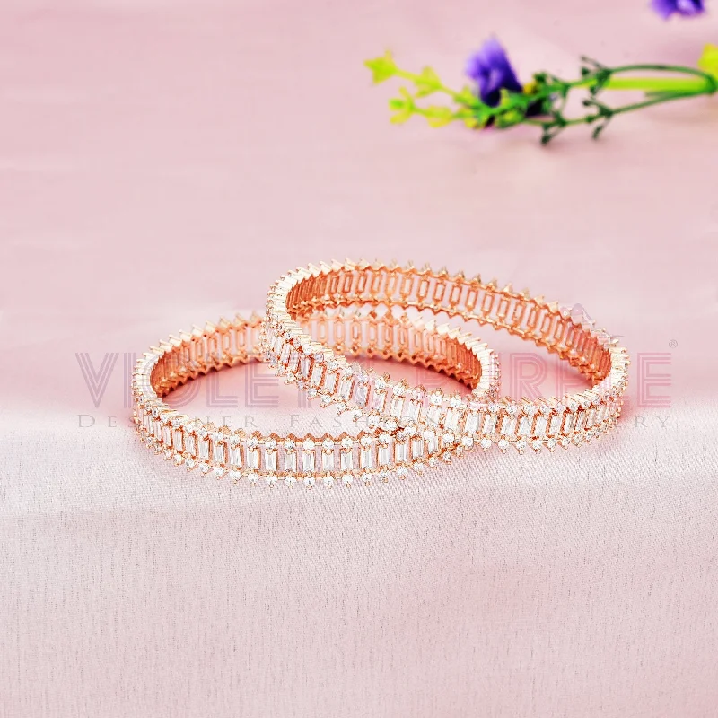 diamond bracelets for women -Zirconia Bangles ZBGL10447