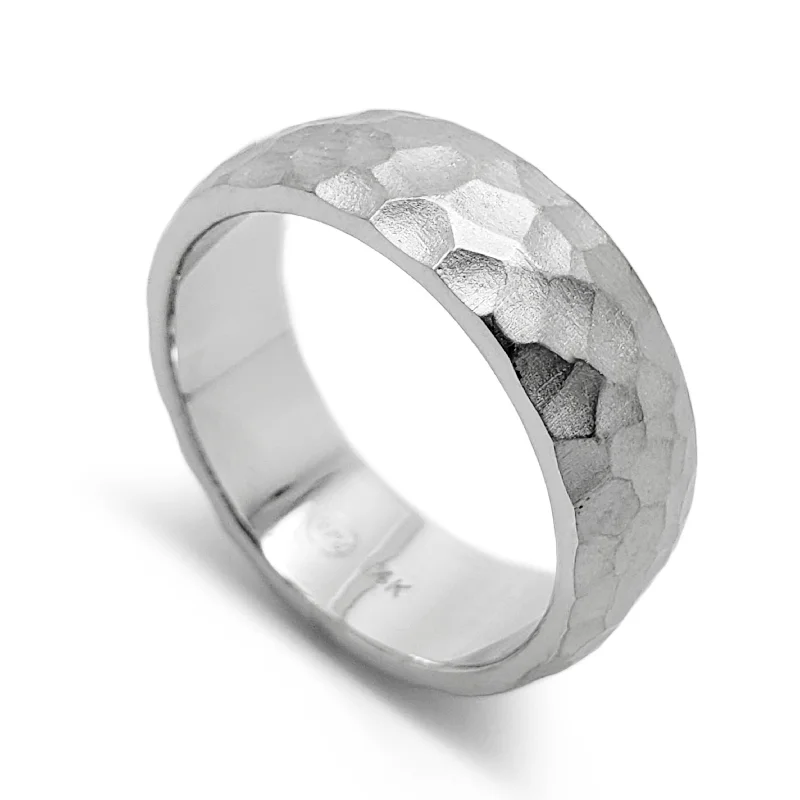 women’s engraved rings -Anvil | 7mm