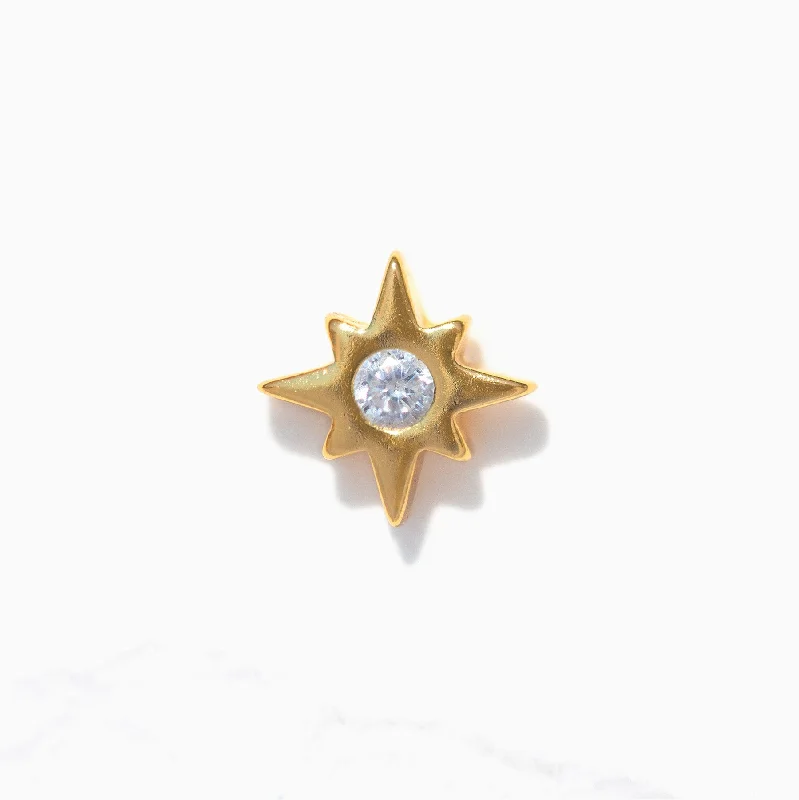 women’s creative earrings -Star Bright Flat Back Earring