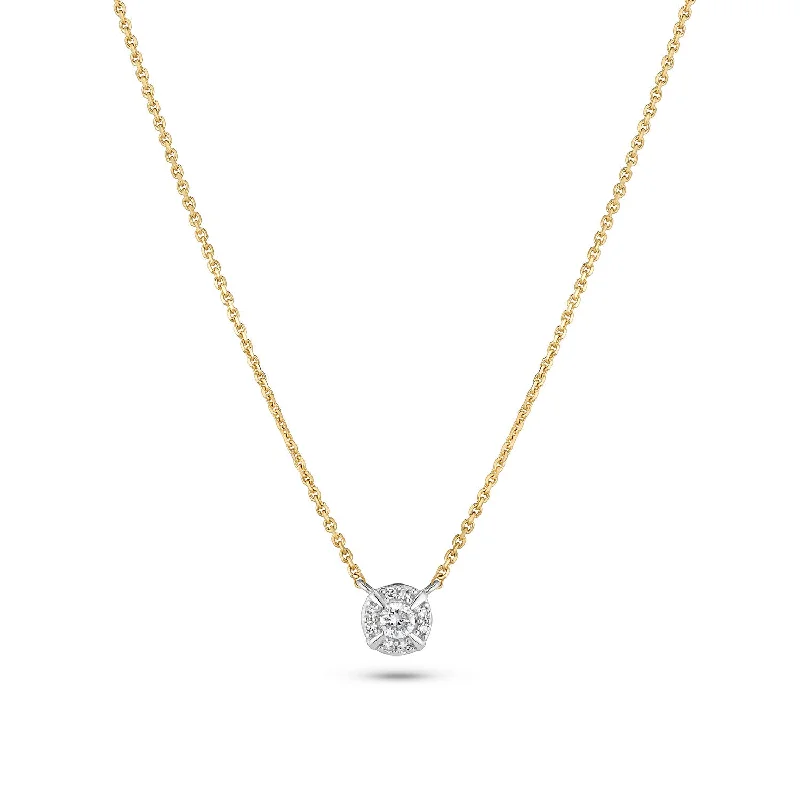 dainty gold necklaces for women -Necklace Rome - with lab-grown diamonds