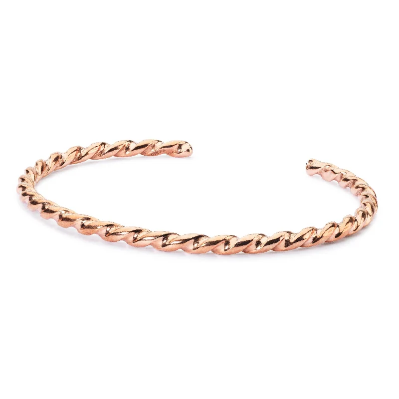 women’s bangles set -Twisted Copper Bangle