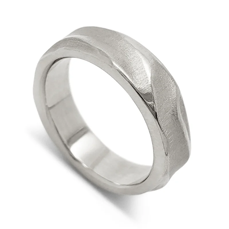 women’s simple wedding rings -Topography | 5mm