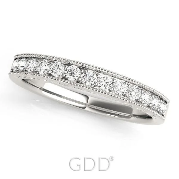 wedding rings with diamonds -WEDDING BANDS PRONG SET