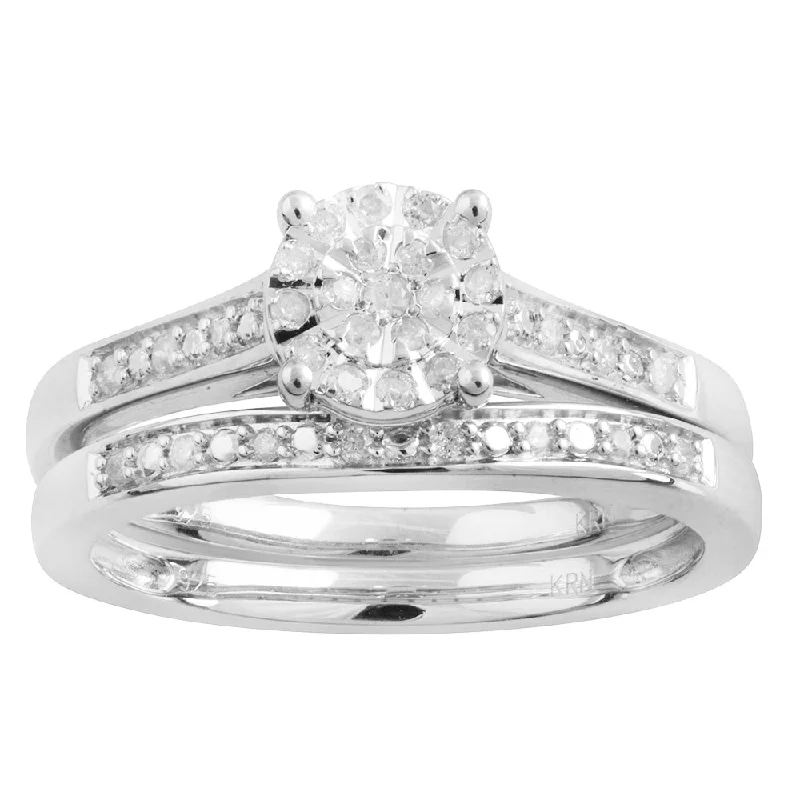 women’s alternative engagement rings -1/5 Carat Diamond Ring in Sterling Silver