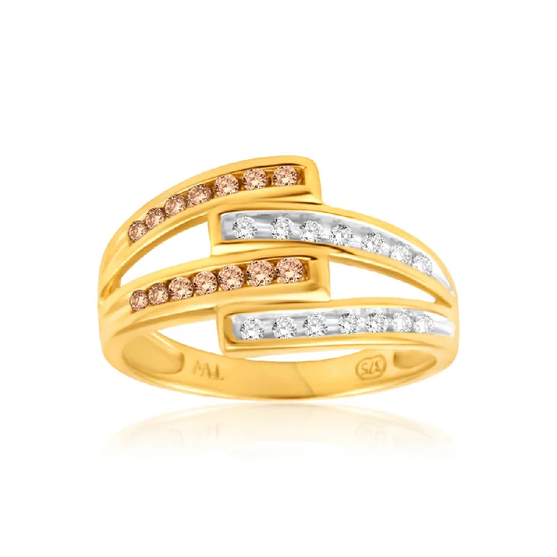 women’s vintage engagement rings with diamonds -Australian Diamond 9ct Yellow Gold Diamond Ring