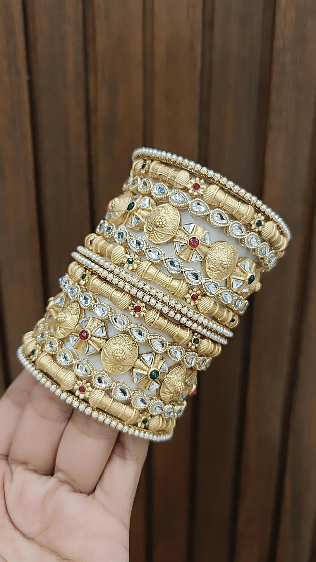 adjustable bracelets for women -Glamorous Bollywood Bangles Bridal Pakistani Wedding Jewelry Set