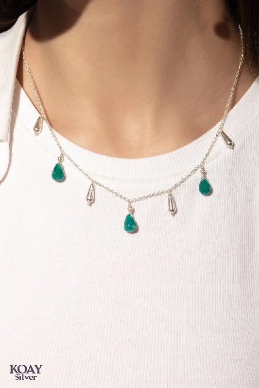 unique necklaces for women -Jade Stones Necklace