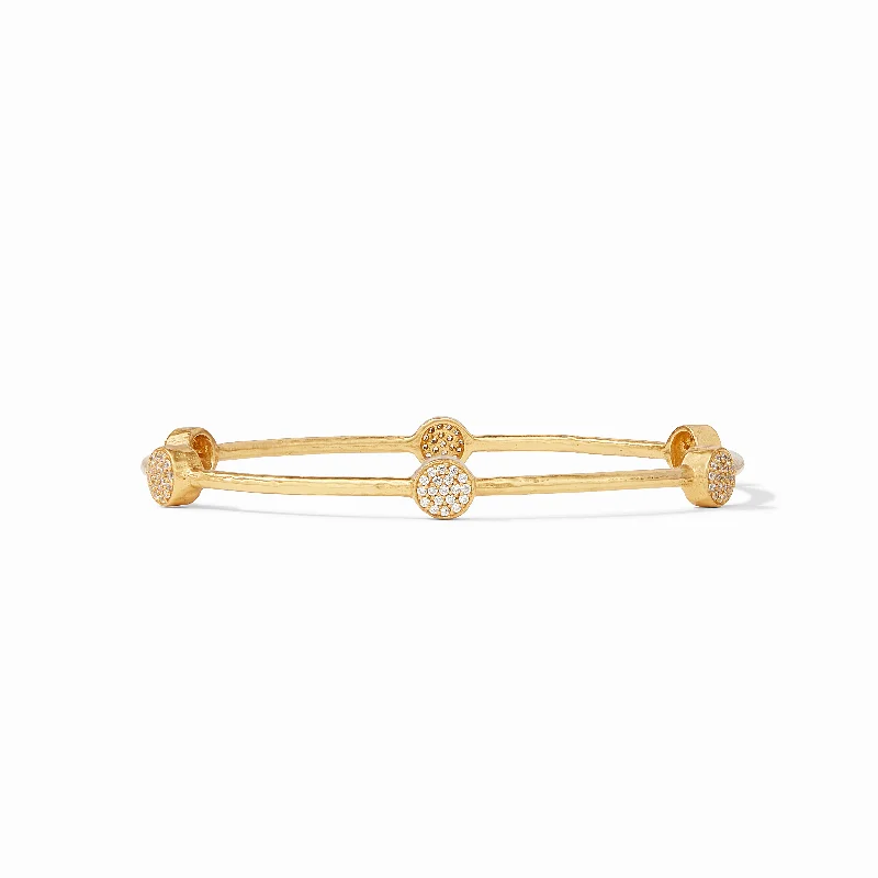 floral bangles for women -Milano Luxe Pavé Bangle