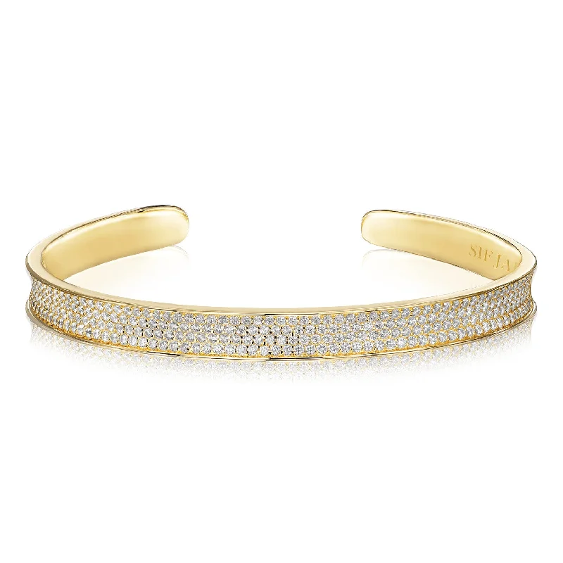 women’s chunky bracelets -Bangle Felline Concavo