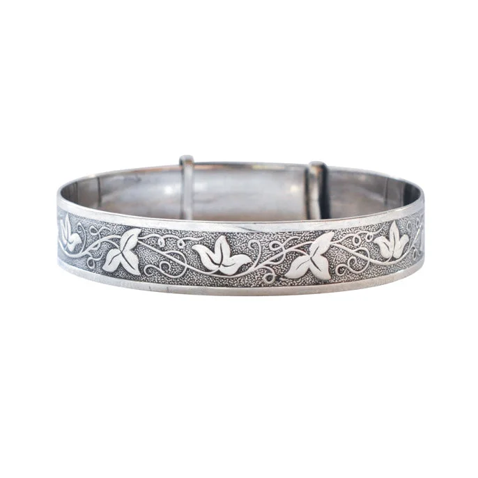 luxury silver bangles for women -Silver Bangle