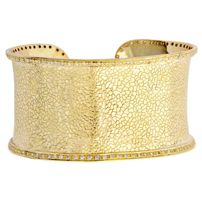 floral bangles for women -Cuff Bangle-Diamond