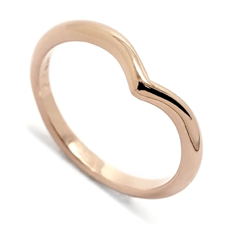 women’s infinity rings -High Dome Rose | Chevron