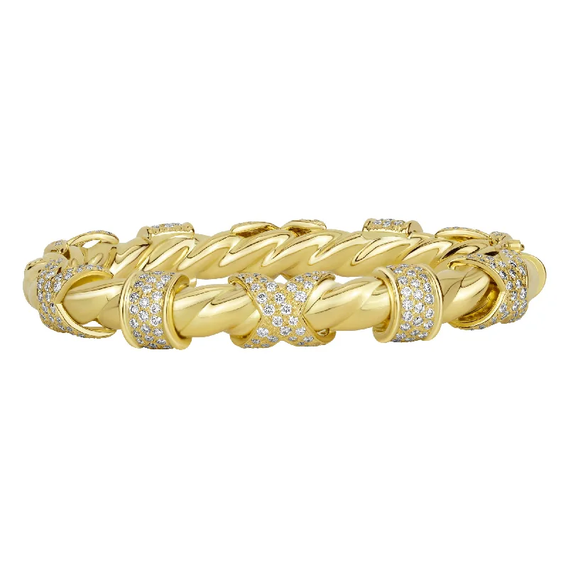 women’s stacked bracelets -Bangle - Diamond