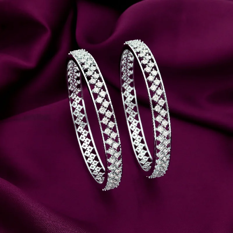 bracelet sets for women -Designer Zirconia Bangles ZBGL10829