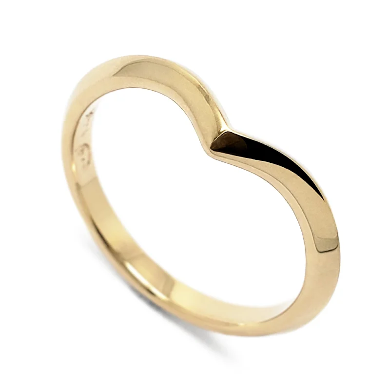 women’s classic gold rings -River Yellow