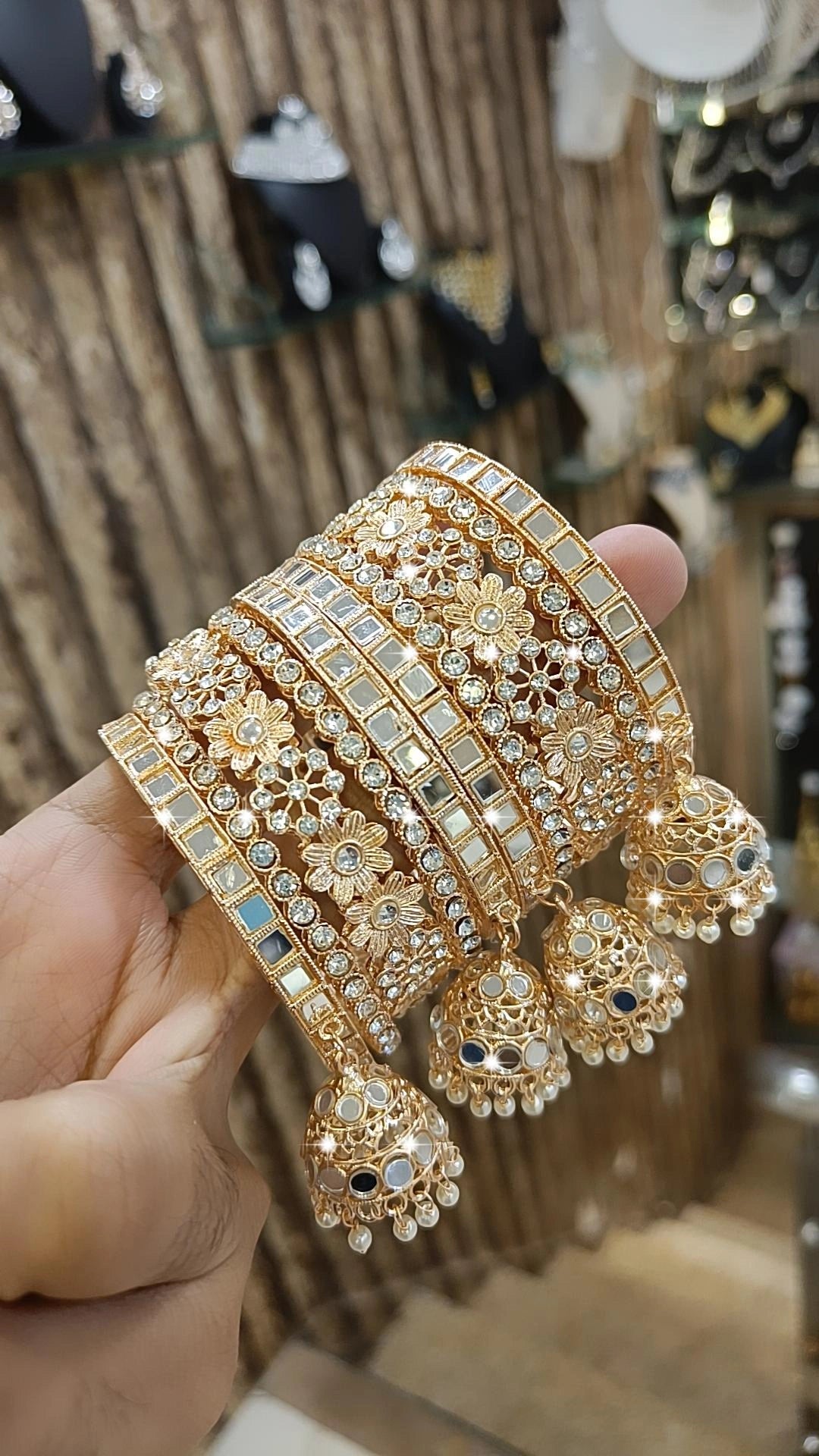 women’s beaded bracelets -Bollywood Inspired Bangles Jewelry Set Premium Design Engagements