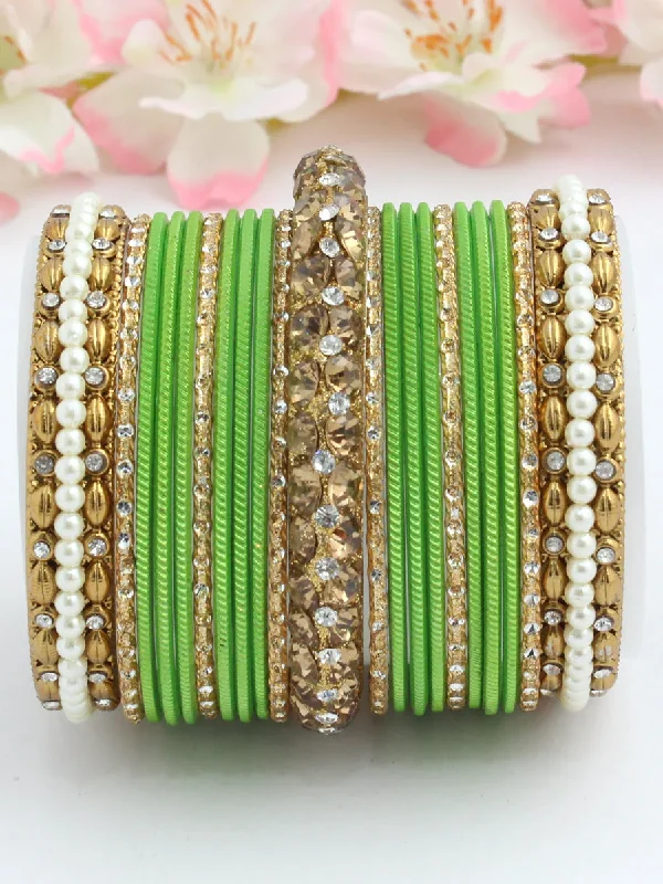 ethnic bangles for women -Wedding Special Pearl Bangles Jewelry Set, Special Bangles Chura Set, Indian Chooda Set, Pakistani Pearl Kudan Jewelry, Bridal Jewellery Set, Kundan Jewelry Set