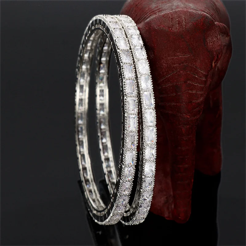 women’s braided bracelets -Zirconia Bangles ZBGL10706