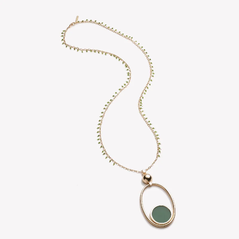 trendy necklaces for women -STELLA PENDANT - JADE