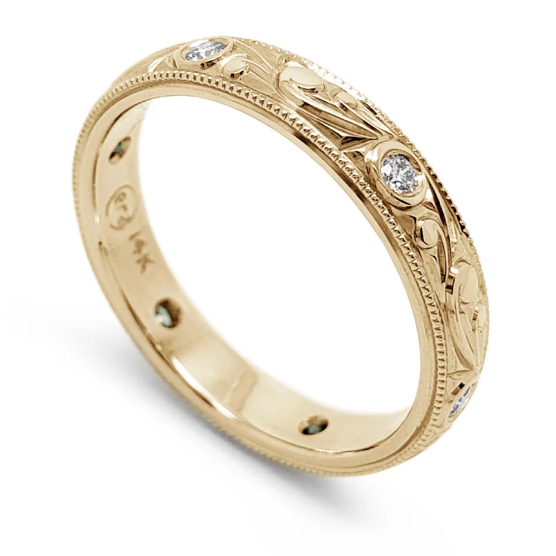 women’s eternity bands -Isolde Yellow