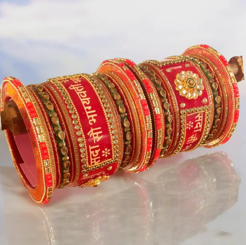 men’s and women’s matching bracelets -Traditional Rajasthani Bridal Chura Set, traditional bridal chuda, bridal bangles, Rajasthani chuda set, Indian Chura Jewelry Set