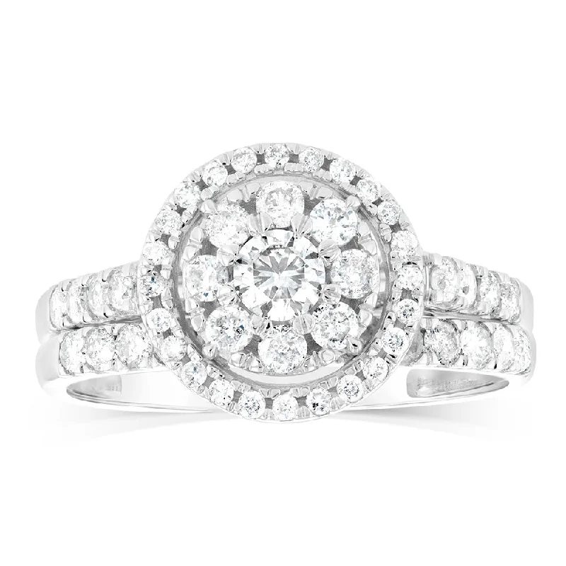 women’s timeless engagement rings -1 Carat Diamond Ring in 9ct White Gold