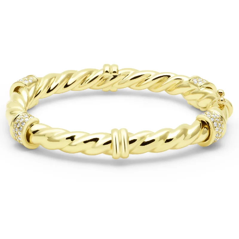 gold chain bracelets for women -Bangle - Diamond