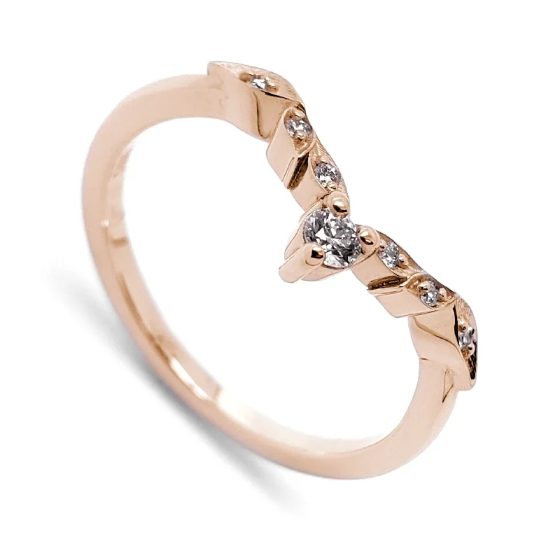 women’s luxury rings with diamonds -Round Belle Rose