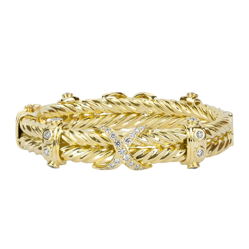 women’s gold bracelets -Bangle - Diamond