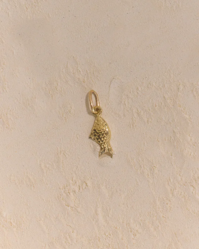 unique necklaces for women -Fish Pendant | Gold