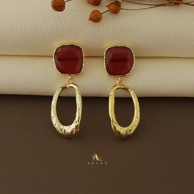 women’s crystal earrings -Aneira Golden Earring