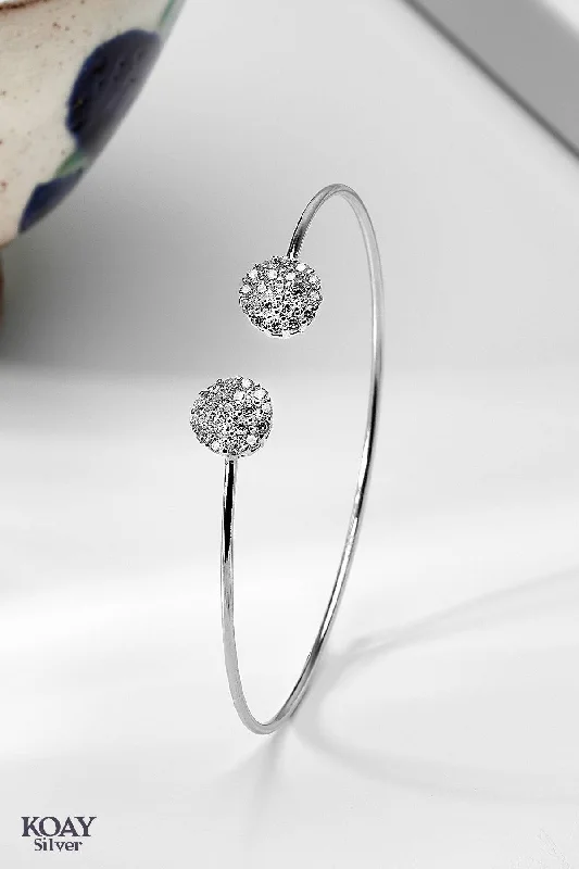 adjustable bracelets for women -Zircon Bangle (010)