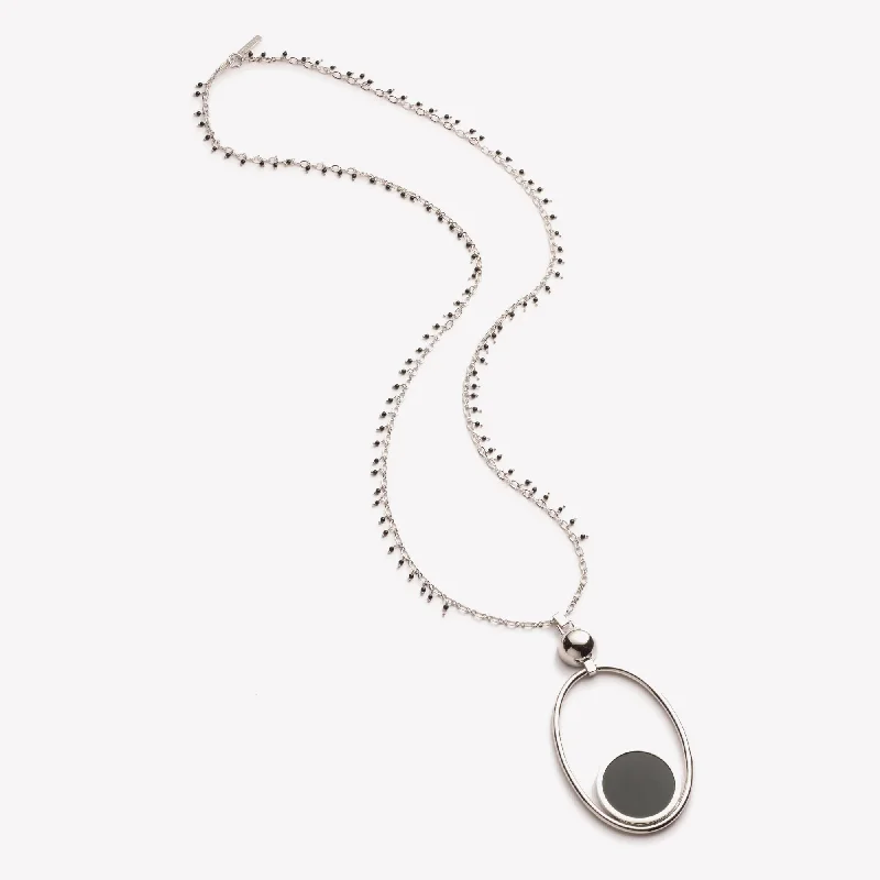 adjustable necklaces for women -STELLA PENDANT - ONYX