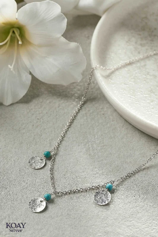 statement chain necklaces for women -Barq Turquoise Necklace