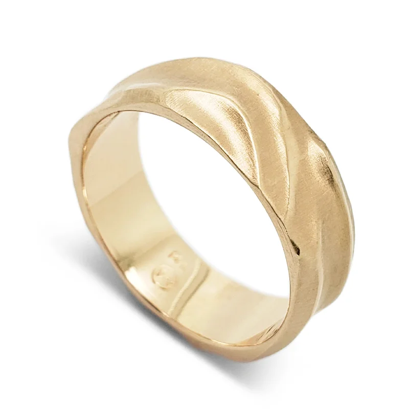 women’s gold gemstone rings -Topography Yellow | Lightweight