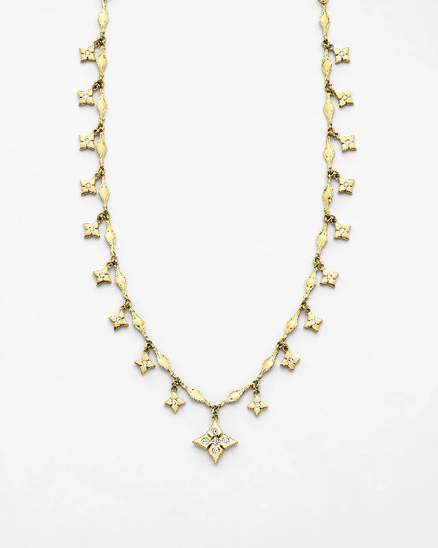 romantic necklaces for women -Libertine Multi Clover Necklace