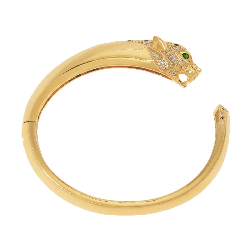 diamond bangles for women -Deco Jag Bangle