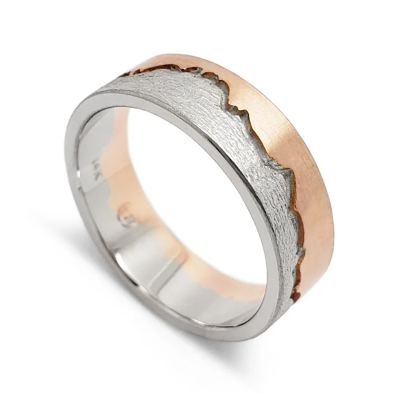 women’s fashion gemstone rings -Mountain Range Rose | 6.5mm