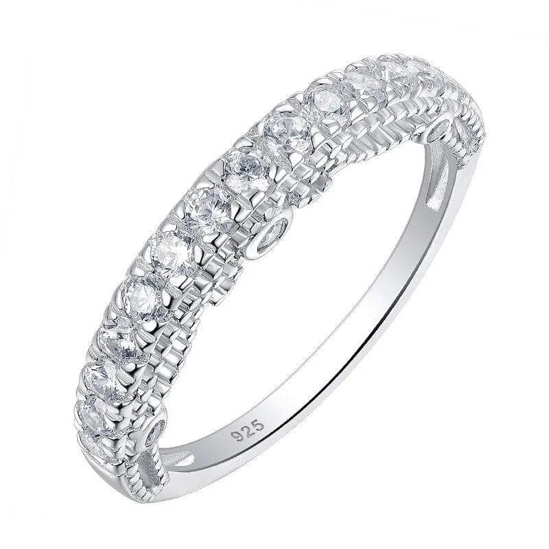 women’s diamond eternity bands -Round Diamond Wedding Band