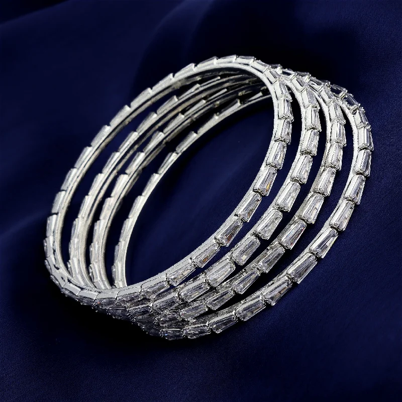 sophisticated bracelets for women -Zirconia Bangles ZBGL10692