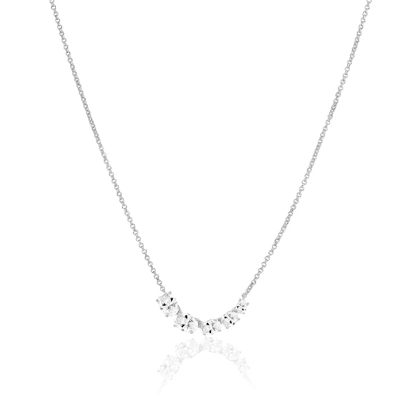 women’s geometric necklaces -Necklace Ellisse Cinque