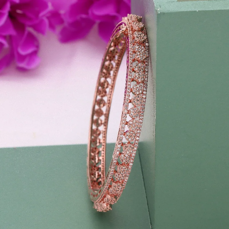 women’s mixed metal bracelets -Zirconia Kada Bangle ZBGL10788