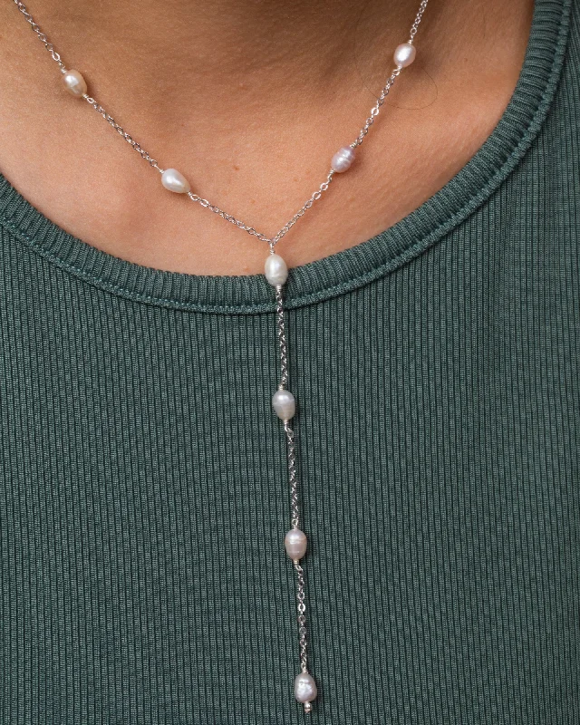 women’s chokers -Colored Pearl Necklace