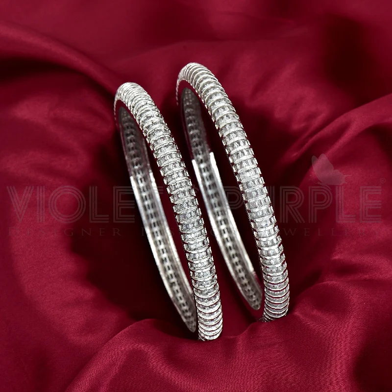 adjustable charm bracelets for women -Zirconia Bangles ZBGL10189