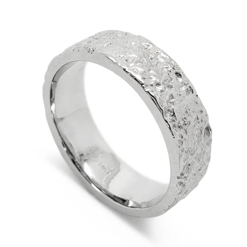 women’s birthstone rings -Concrete | 6mm